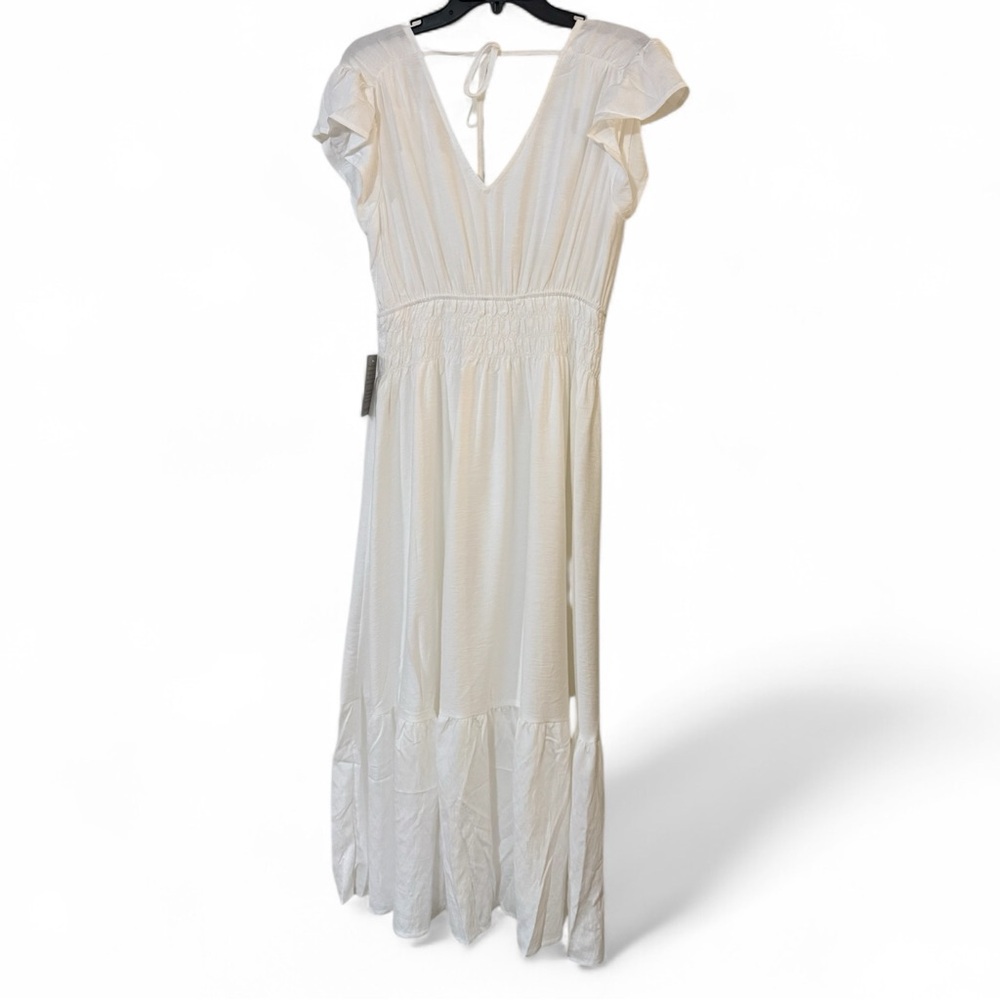 August sky White Maxi Dress, NWT - Picture 3 of 6